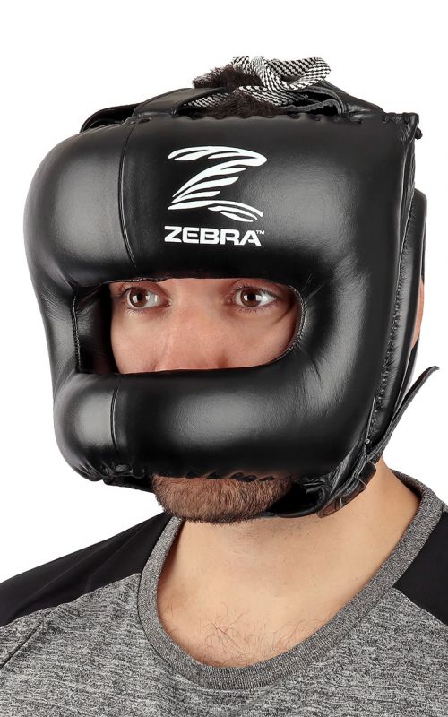 Kopfschutz, ZEBRA Face Bar, Leder, Kopfschutz, Schützer, Produkte