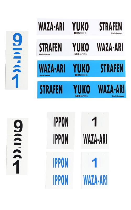 2025 Nachrüstsatz für JUDO Anzeigetafel: Strafen, Yuko, Wazari + Aufkleber
